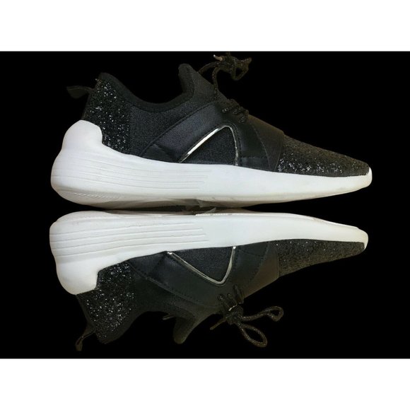 Forever Women's Athletic Black Glitter Slip-On Sneaker Casual Shoe Size 8 - Picture 7 of 10